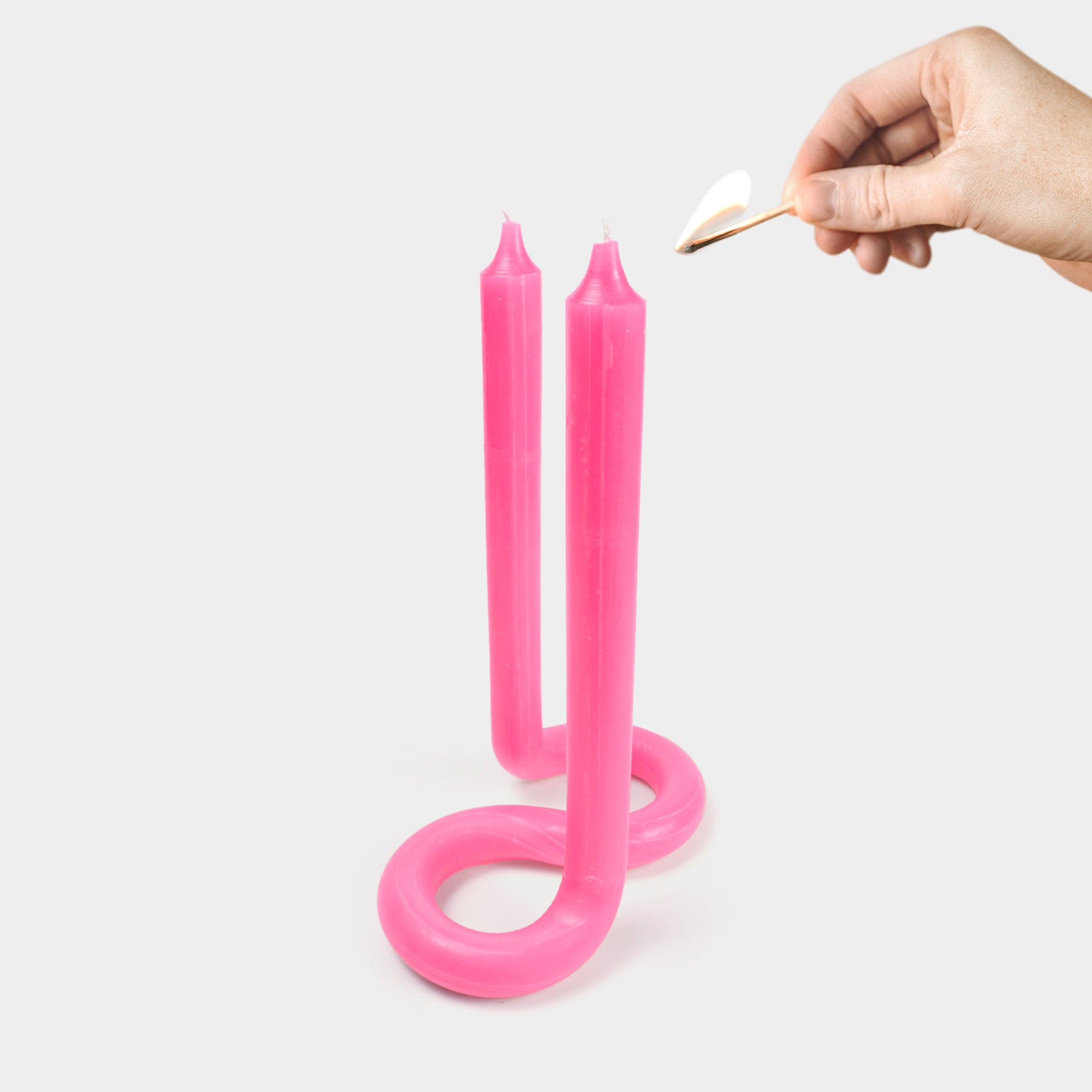 Twist Candle - Pink