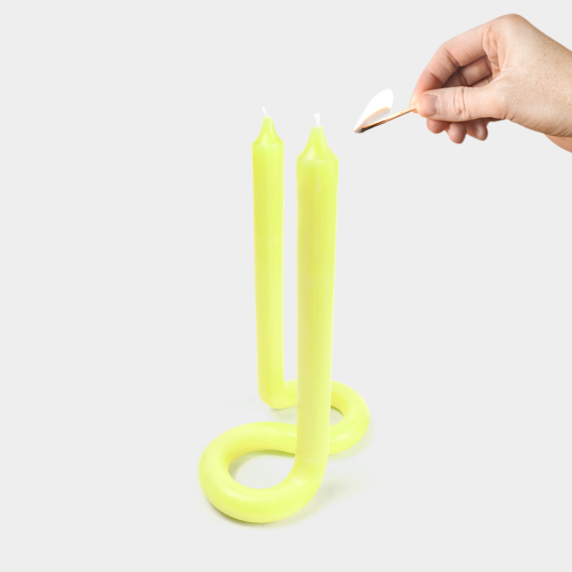 Twist Candle - Yellow