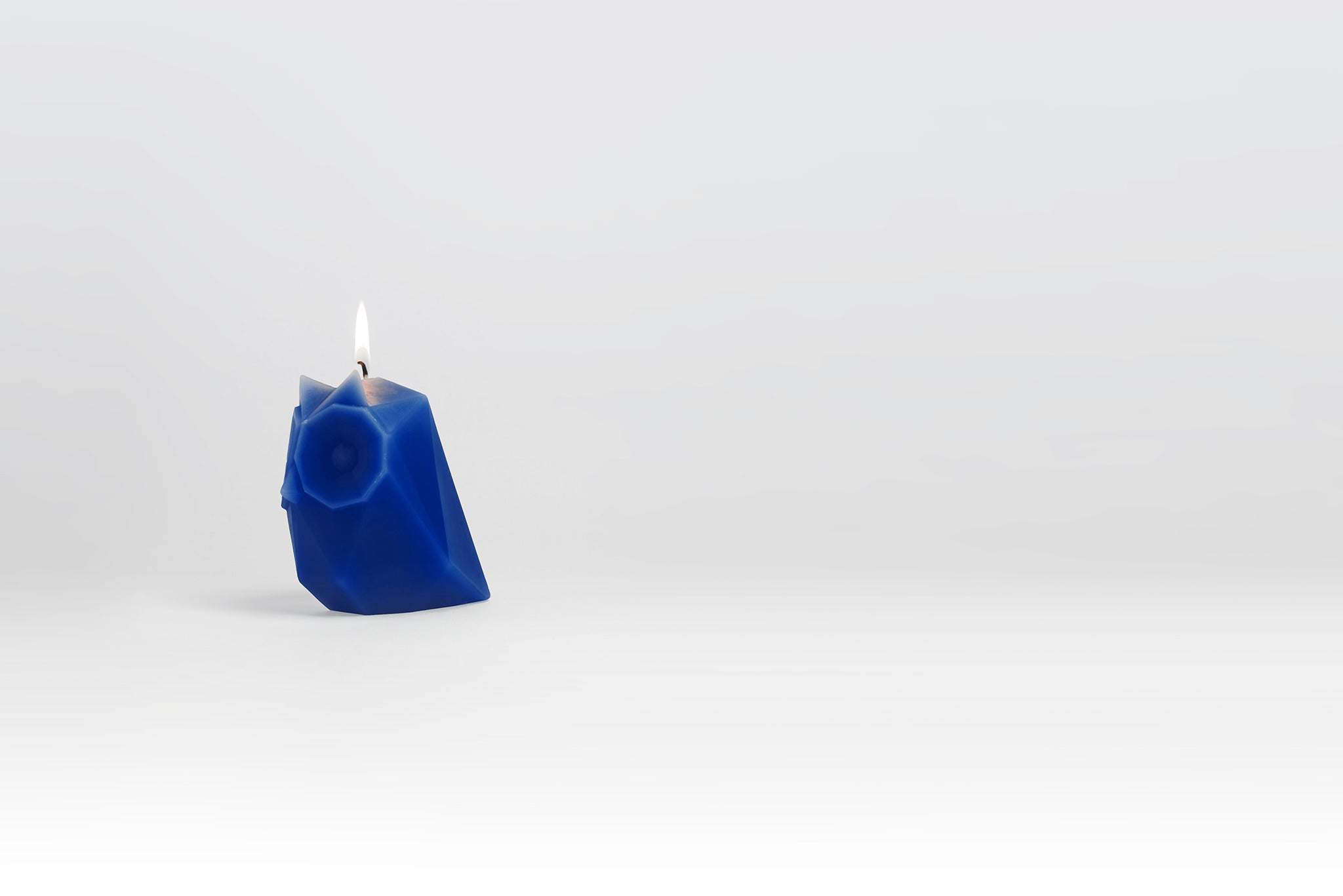 PyroPet Ugla Owl Candle - Electric Blue