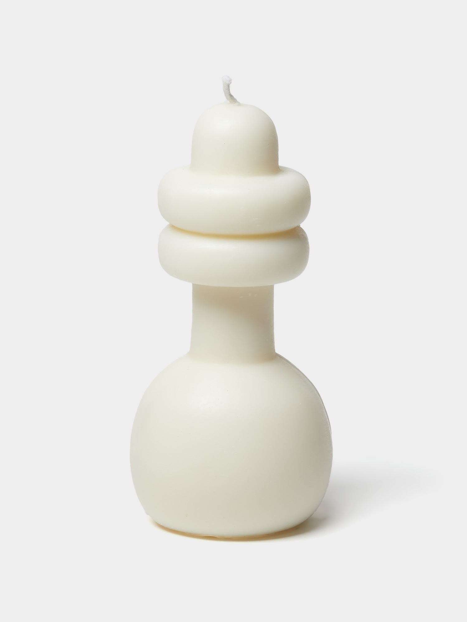 Spindle Candle Bub - White