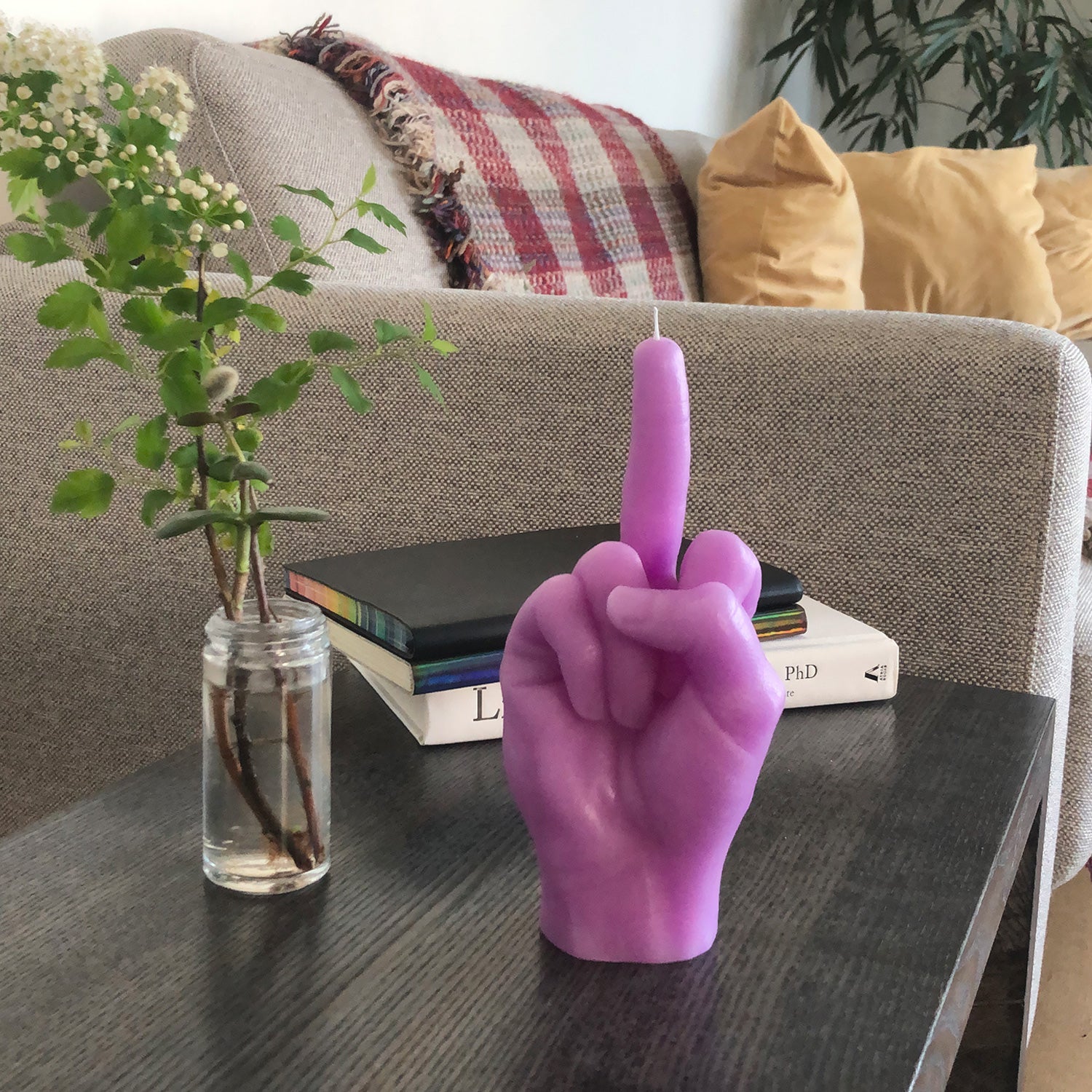 CandleHand "F*ck You" Candle - Purple