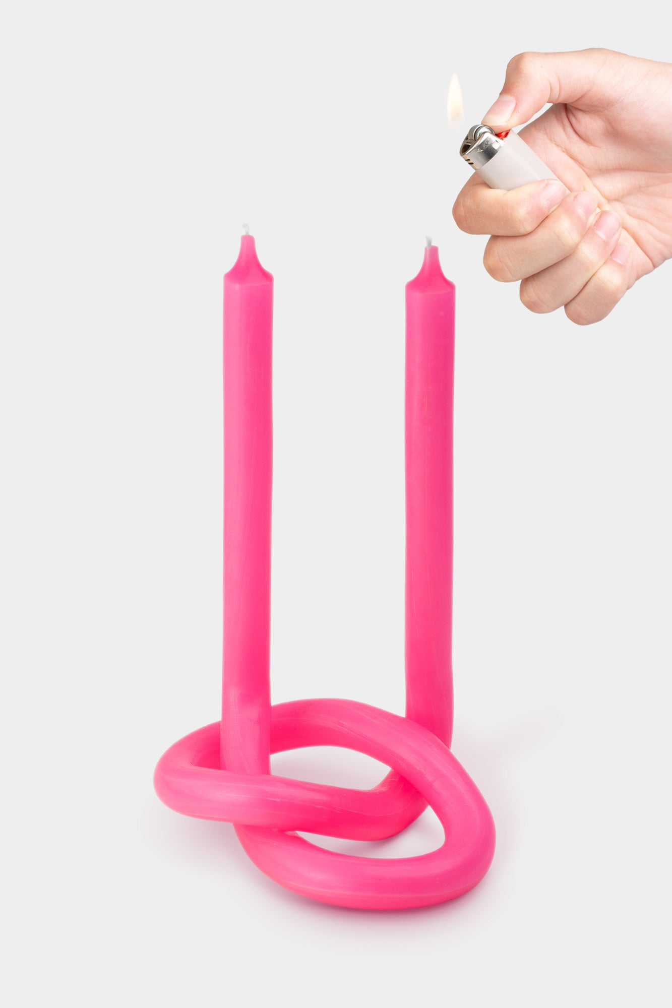 Knot Candle - Pink