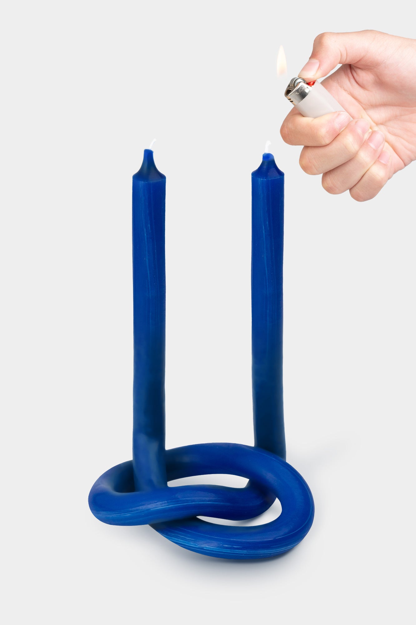 Knot Candle - Royal Blue