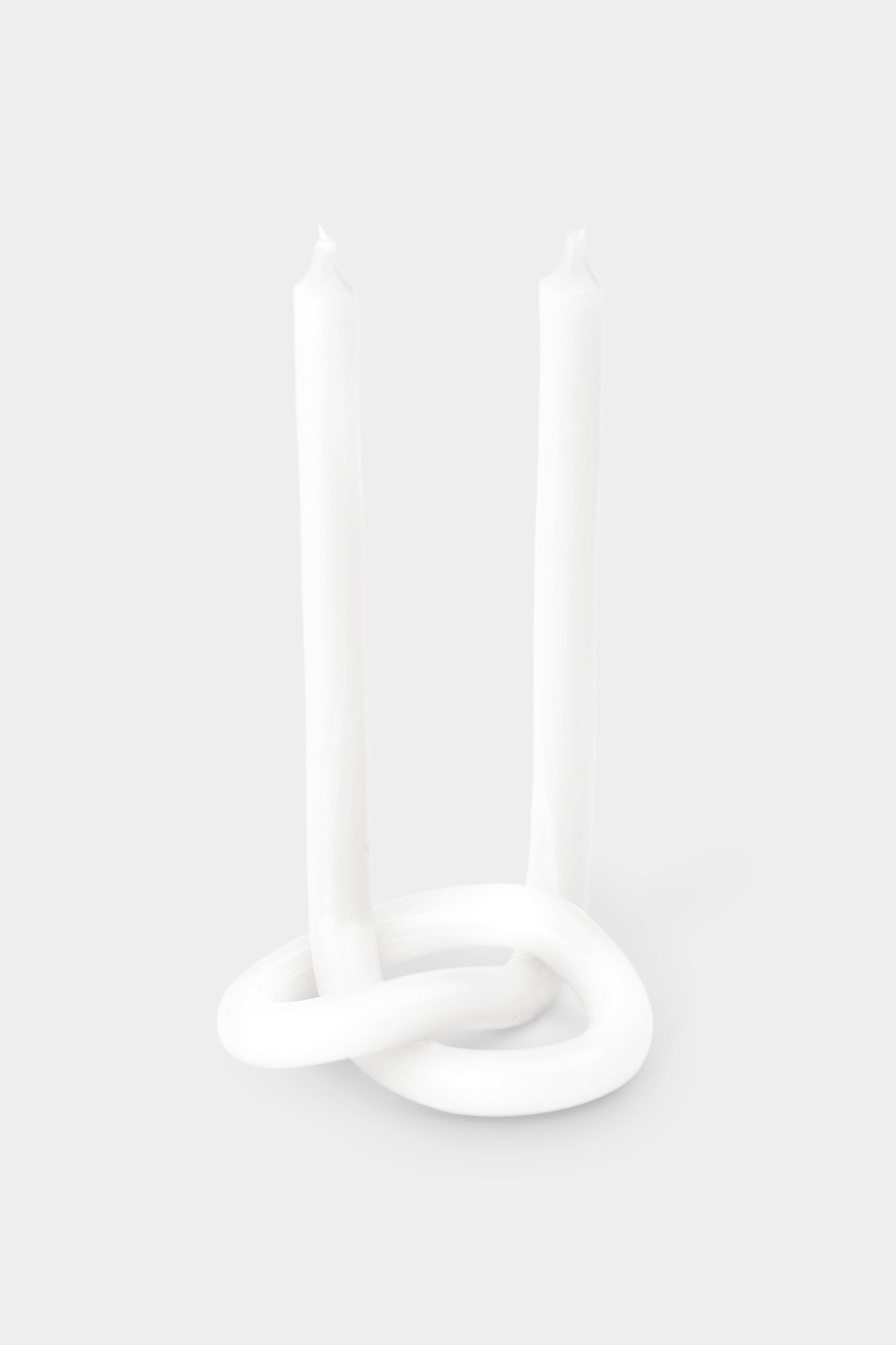 Knot Candle - White