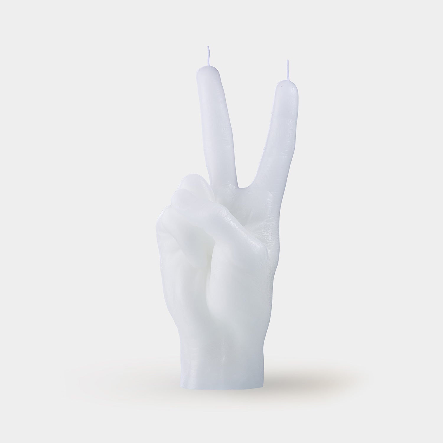 CandleHand "Peace" Candle - White