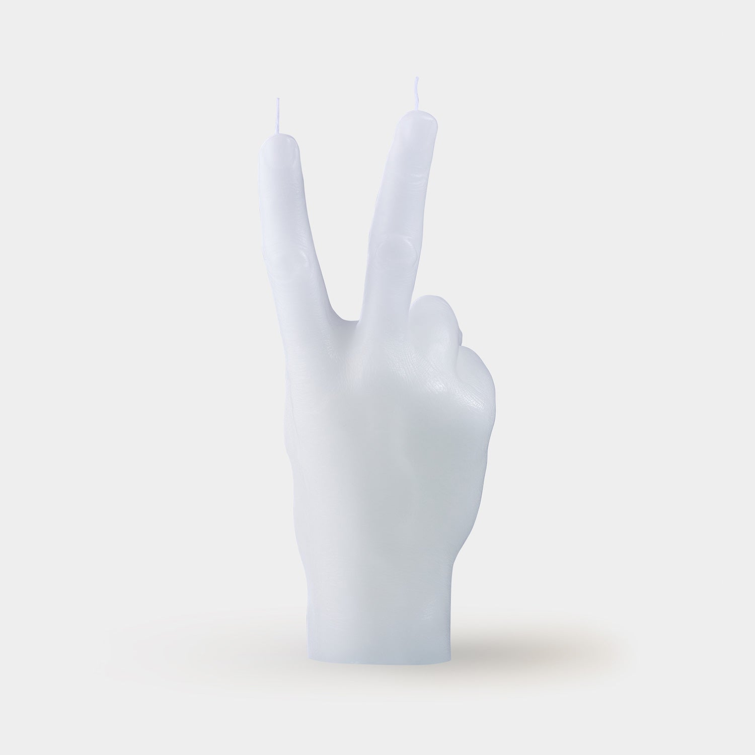 CandleHand "Peace" Candle - White
